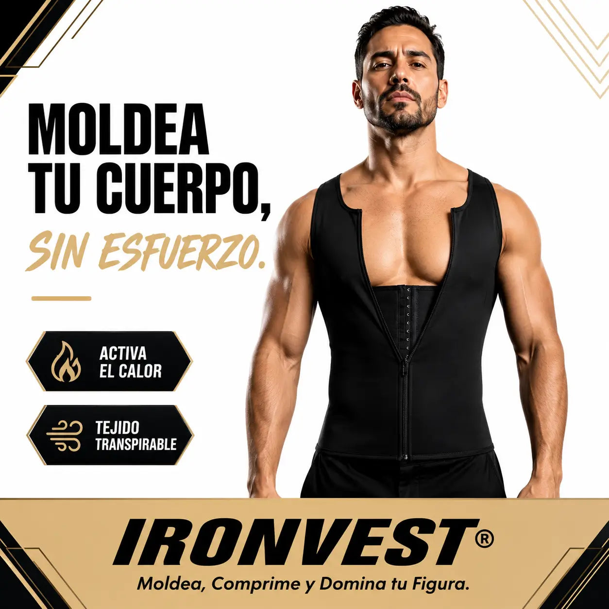 IronVest® | El Chaleco que Esculpe tu Cuerpo sin Esfuerzo
