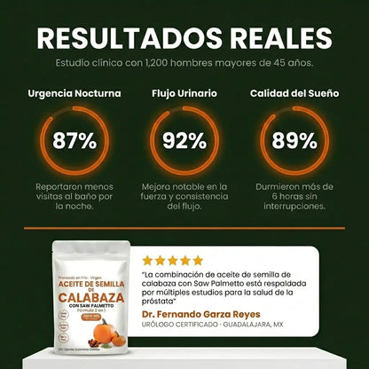 ProstaPump® | Aceite de Semilla de Calabaza para la Próstata