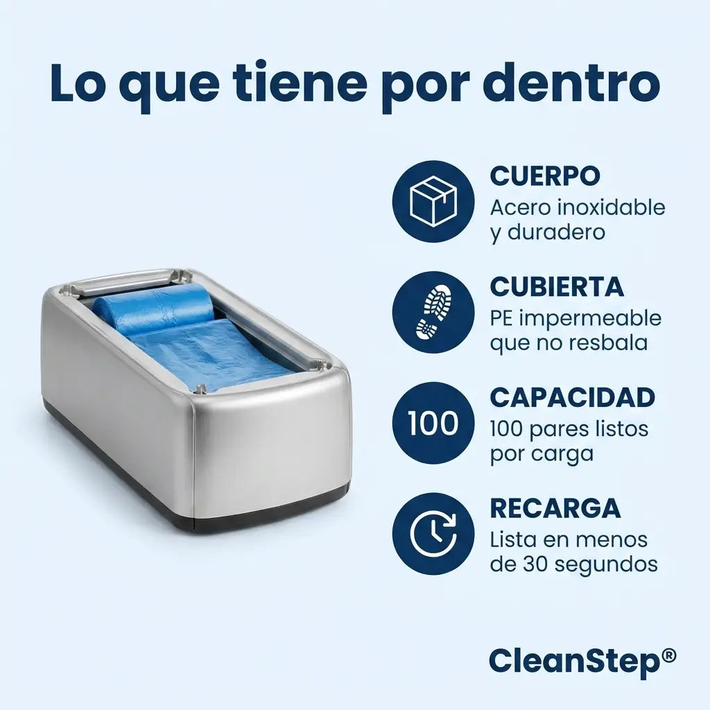 CleanStep® Dispensador Cubre Zapatos