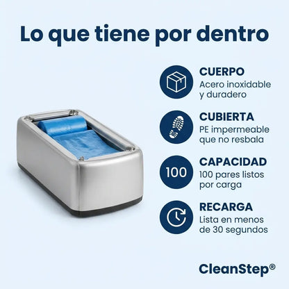 CleanStep® Dispensador Cubre Zapatos