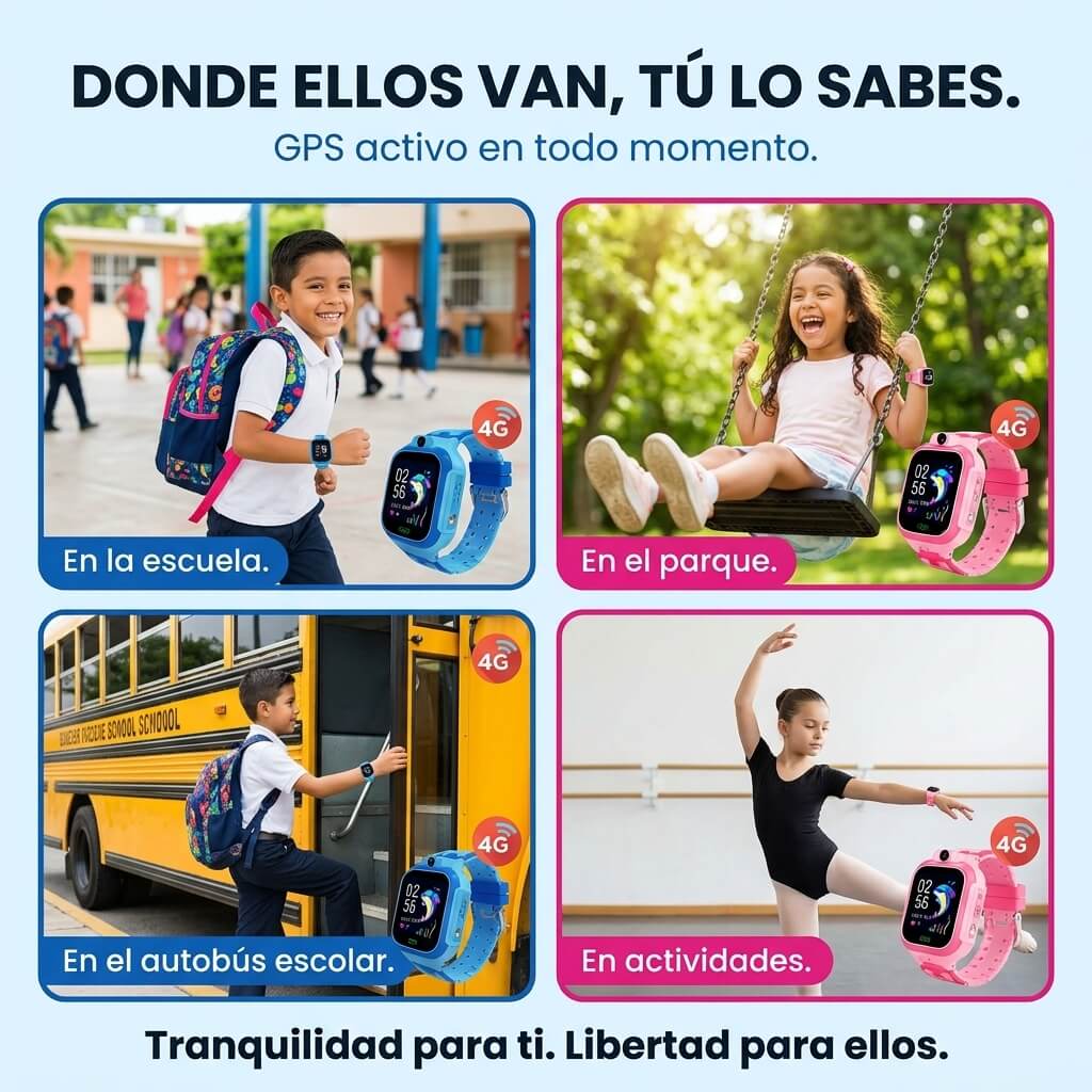 KidsWatch 4G Pro® | Reloj Inteligente GPS Infantil