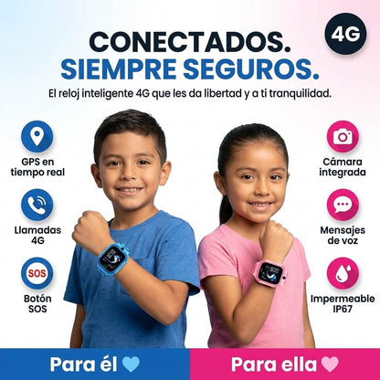 KidsWatch 4G Pro® | Reloj Inteligente GPS Infantil