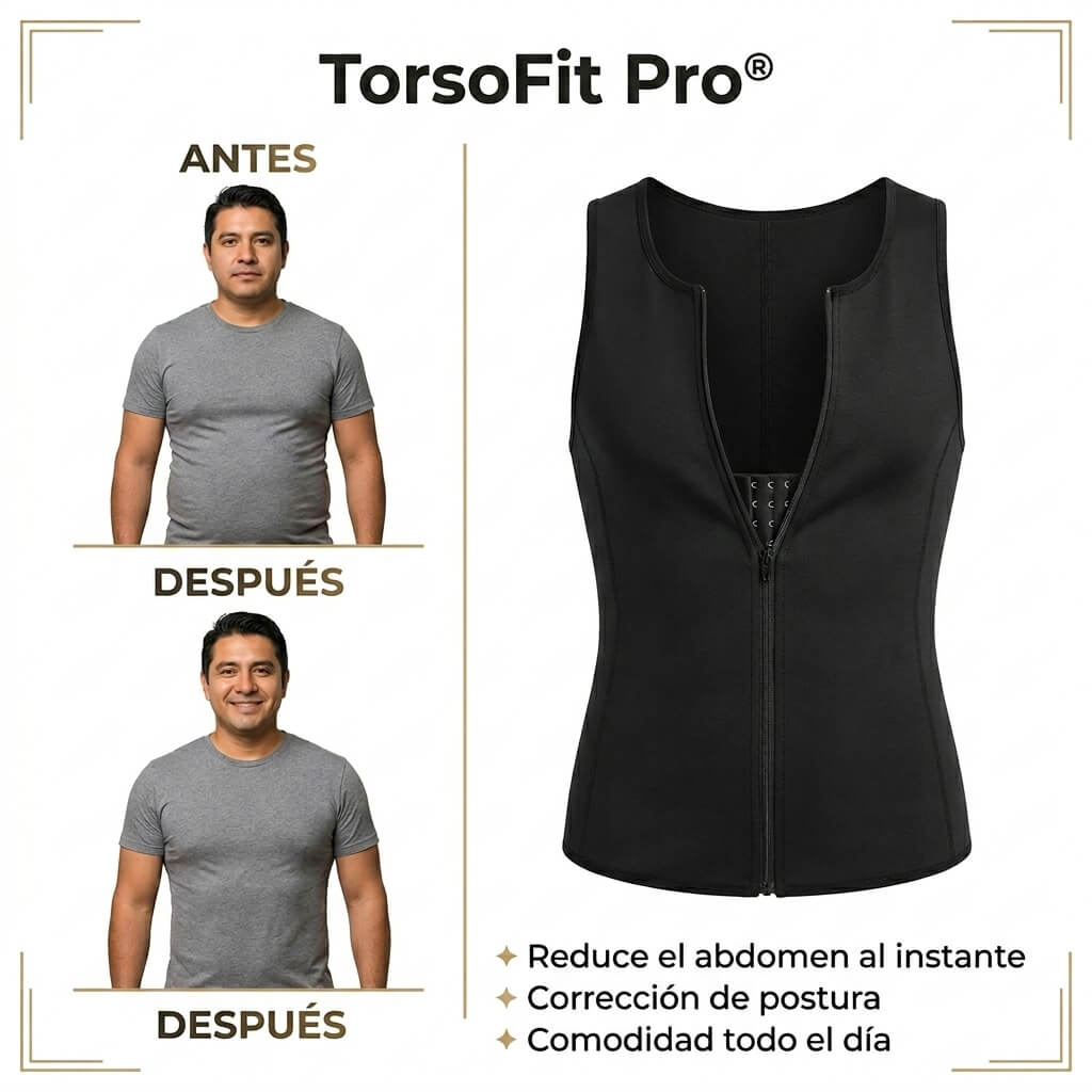 TorsoFit Pro® | Chaleco Moldeador Masculino