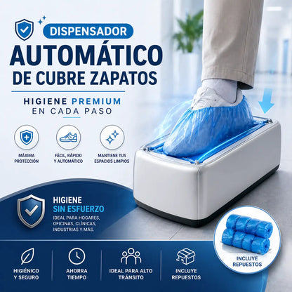 CleanStep® Dispensador Automático de Cubre Zapatos - Higiene Premium en Cada Paso