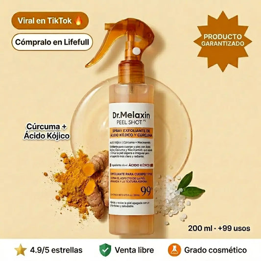 Dr.Melaxin Peel Shot® | Spray Exfoliante Manchas y Piel Opaca
