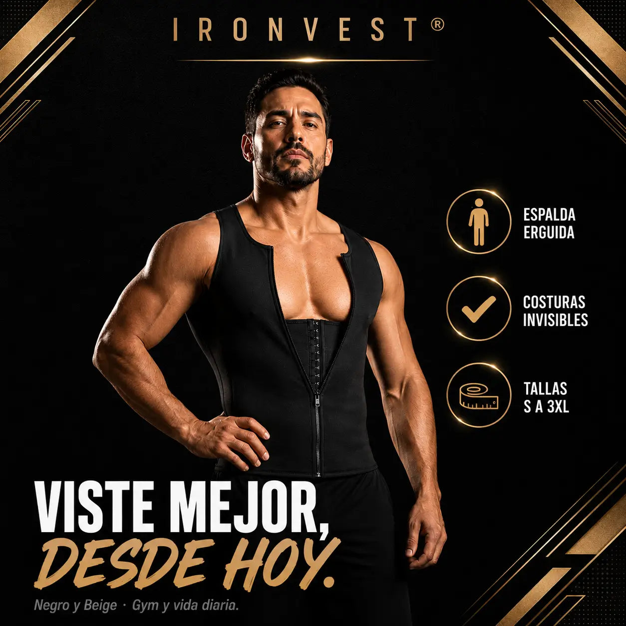 IronVest® | El Chaleco que Esculpe tu Cuerpo sin Esfuerzo