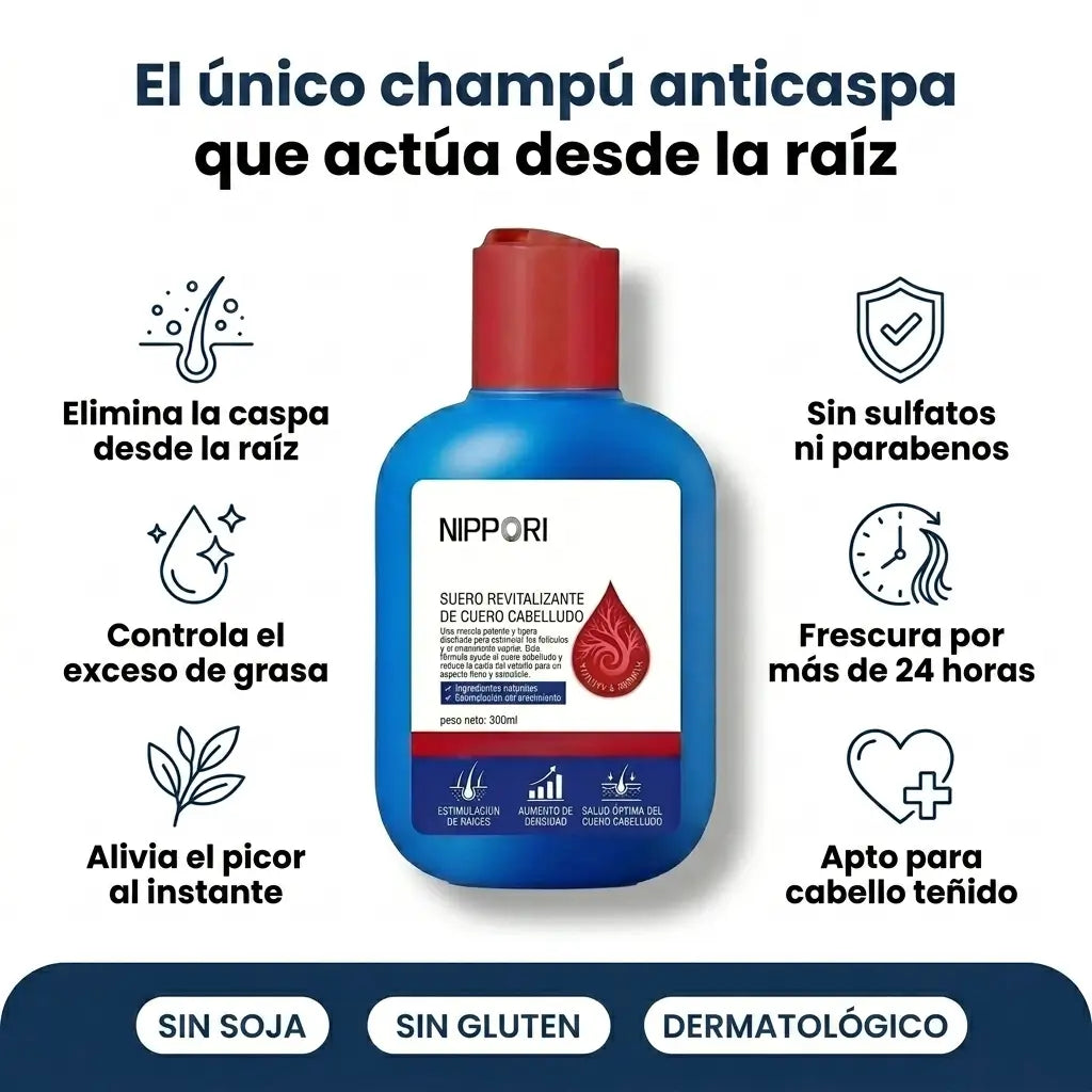 Nippori® | Shampoo Anticaspa Control Grasa