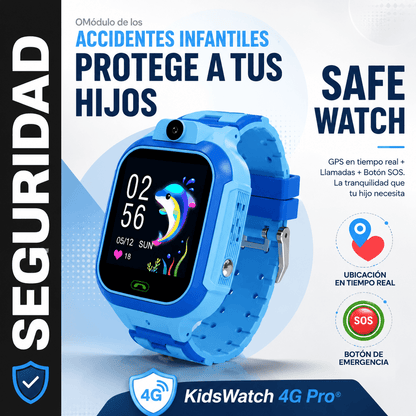 KidsWatch 4G Pro® — Reloj inteligente con GPS y llamadas para niños