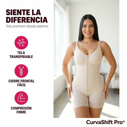 CurvaShift Pro® | La faja que esculpe tu figura desde la primera puesta